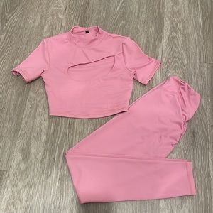 Bo+Tee pink set